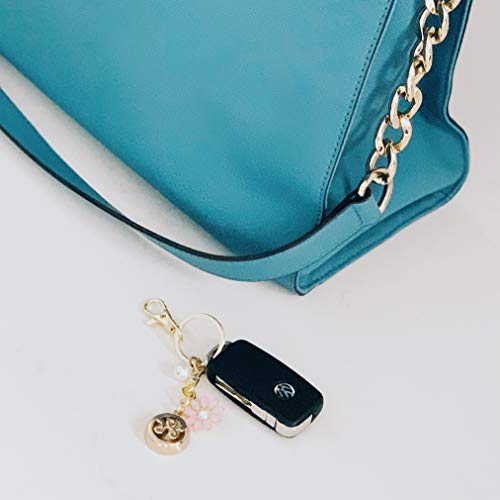 invisawear Smart Jewelry - Personal Safety Device - Gold Flower Keychain